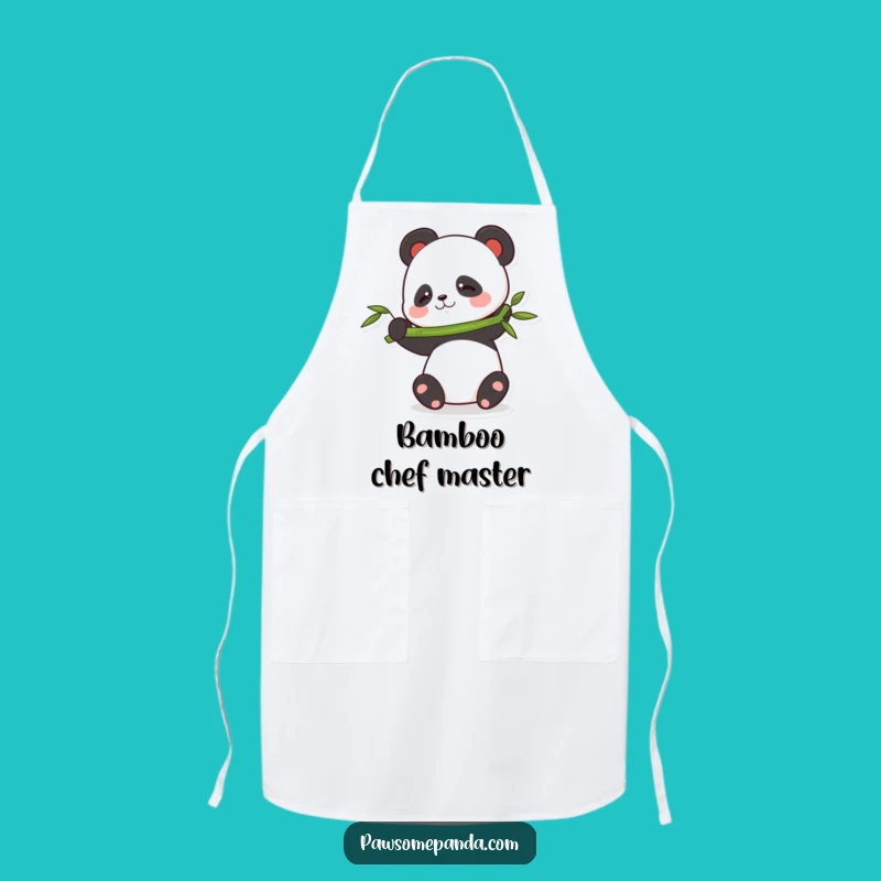 Funny Balancing Panda Apron: Cook with Playful Determination