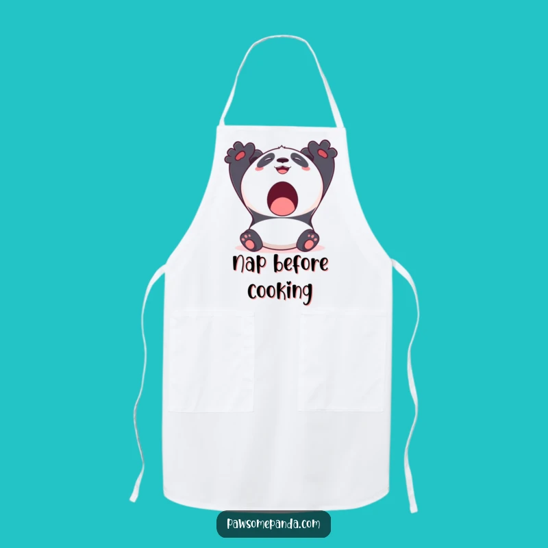 Funny Kawaii Panda Yawn Apron: Kitchen Relaxation, Great Funny Gift