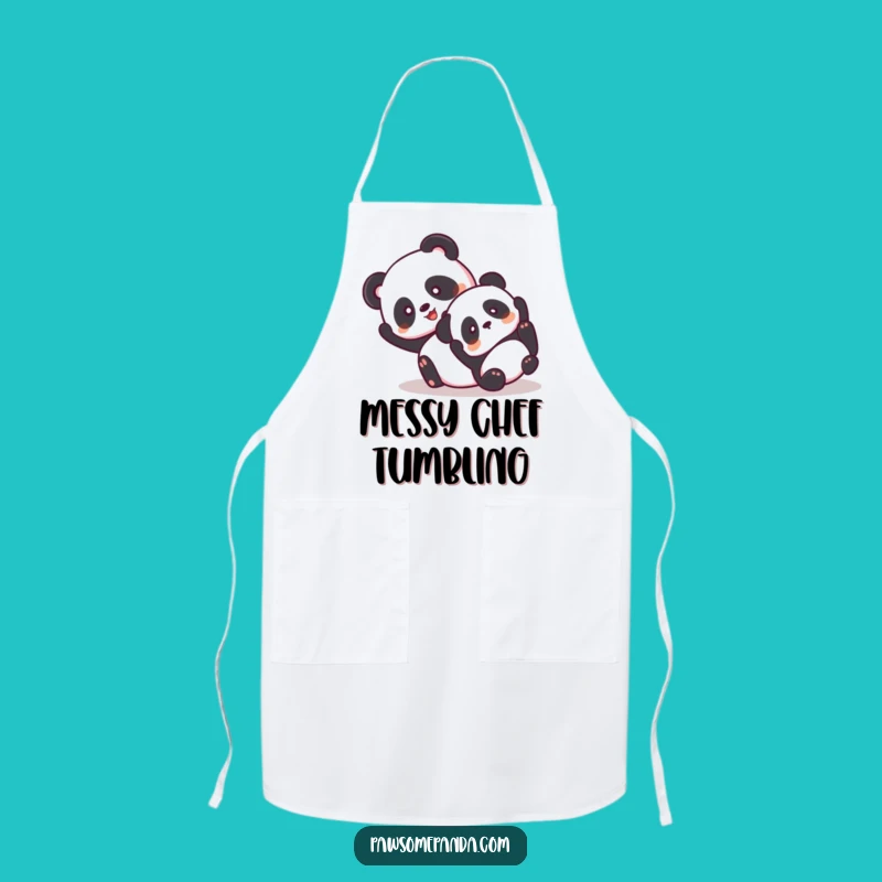 Funny Panda Tumbling Apron - Joyful Kitchen Gift