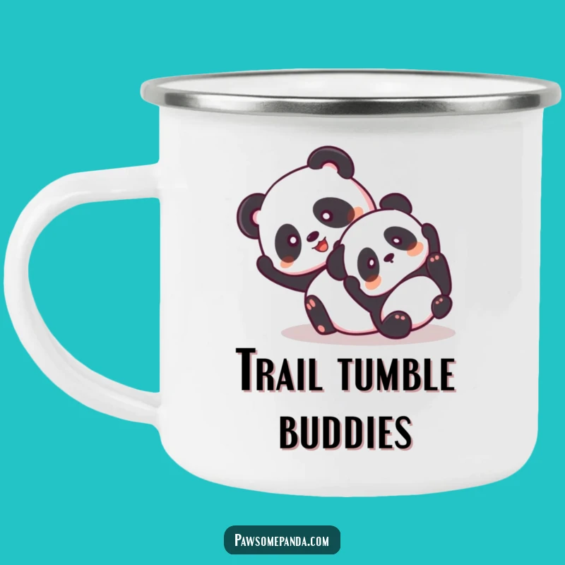 Durable Funny Panda Tumbling Camping Mug - Outdoor Fun Gift