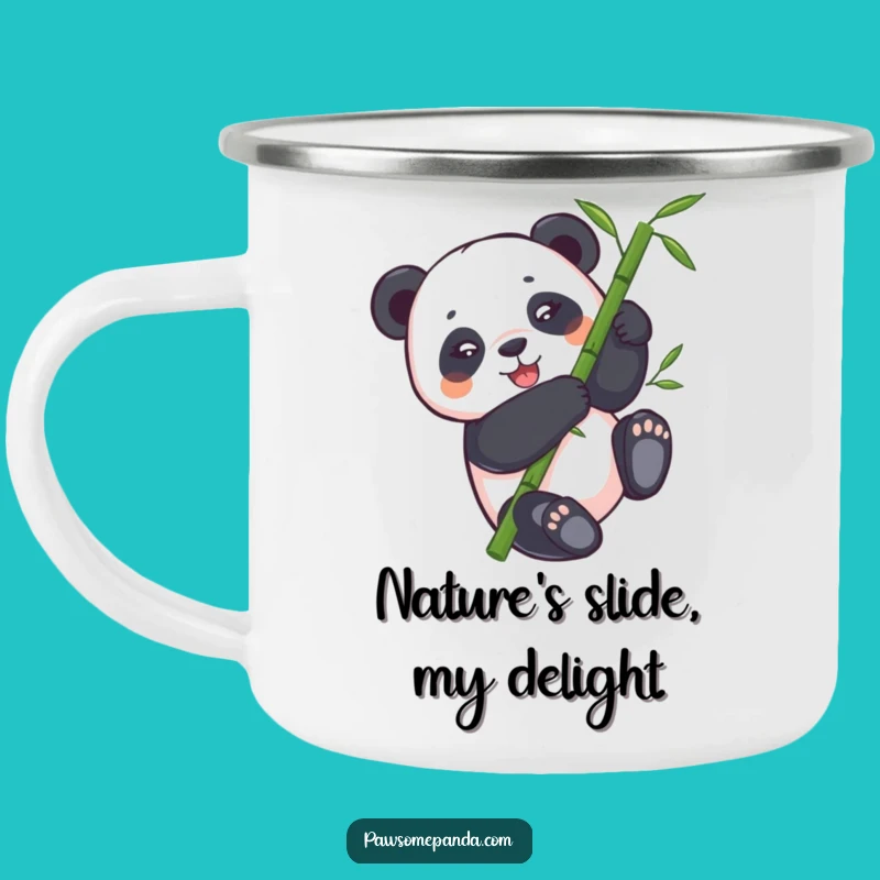 Funny Panda Bamboo Tumbling Camping Mug - Adventure-Ready Hilarious Drinkware
