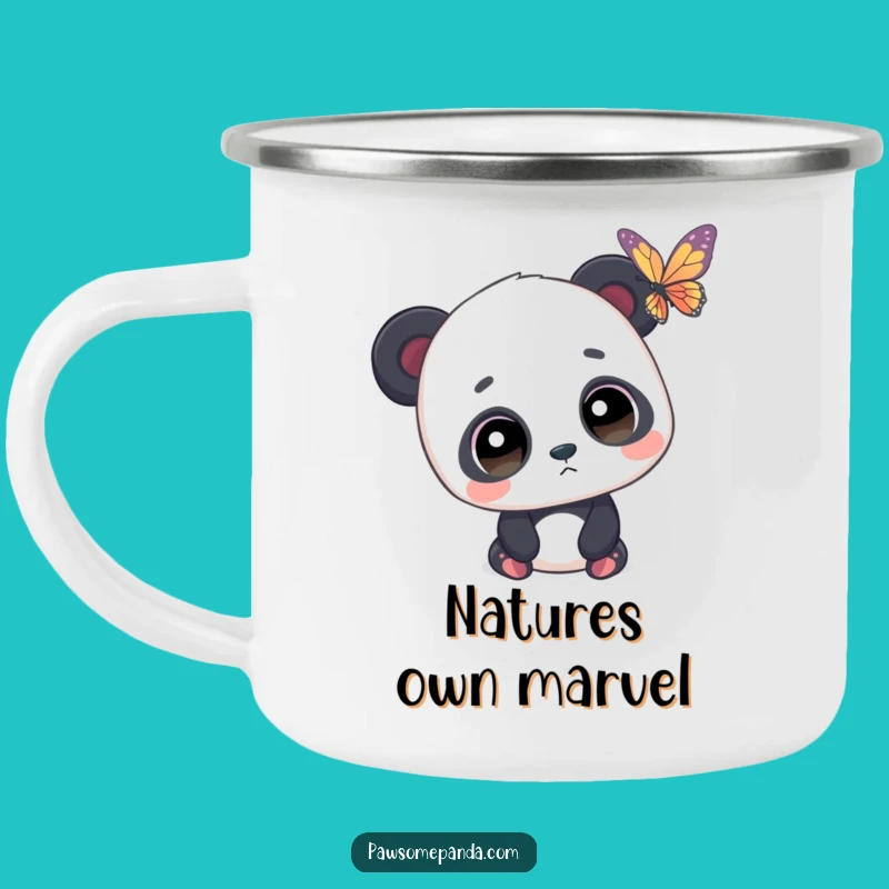 Funny Panda Nature Camping Mug - Durable Butterfly Cup, Perfect Funny Gift!