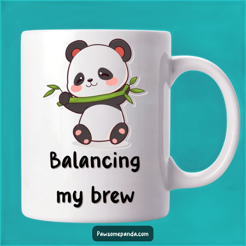 Funny Balancing Panda Mug: Hilarious Bamboo Challenge Gift