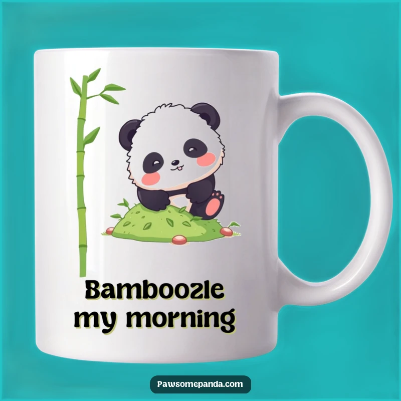 Funny Panda Tumble Mug: Comical and Fluffy Bamboo Hill Gift