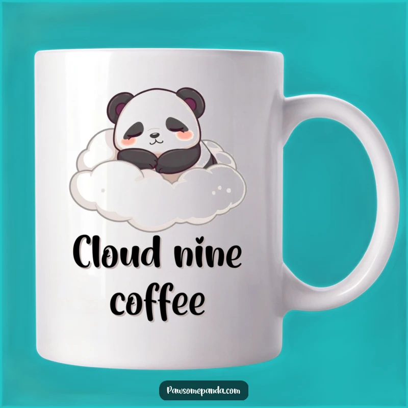 Funny Sleepy Panda Mug: Content Cloud Roller Gift For Dreamers