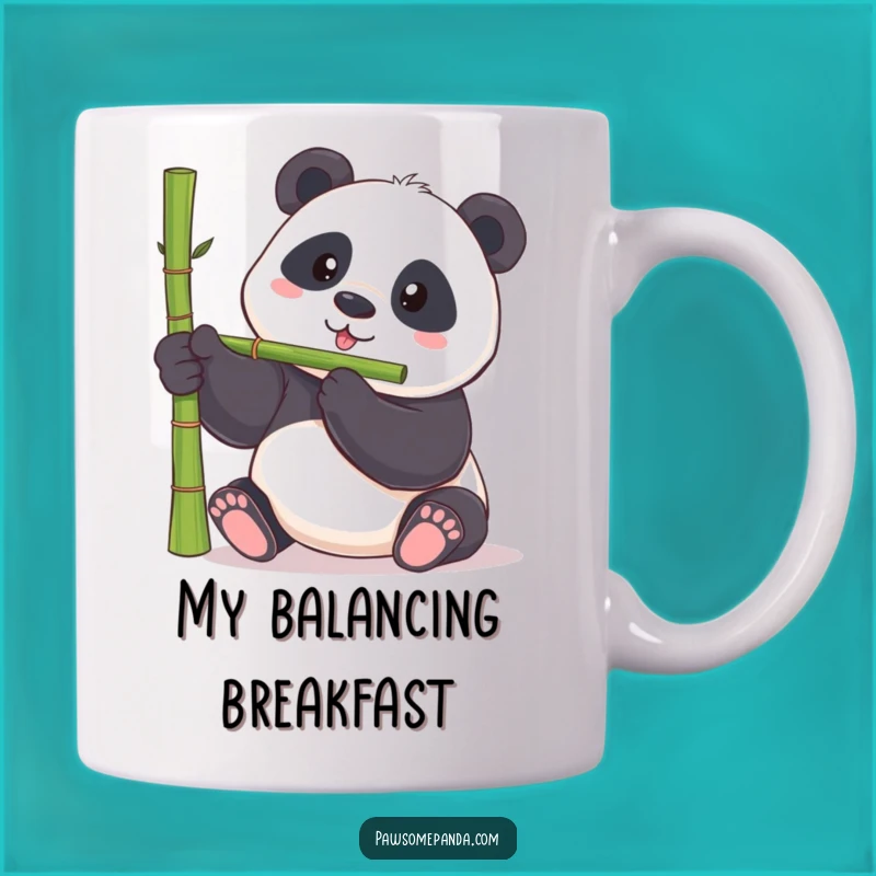 Funny Panda Balancing Act Mug - Hilarious Chubby Bear Gift for Collectors