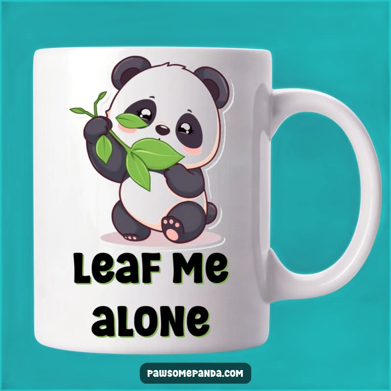 Funny Panda Bamboozling Leaf Mug - Cheeky & Hilarious Animal Lover Gift!