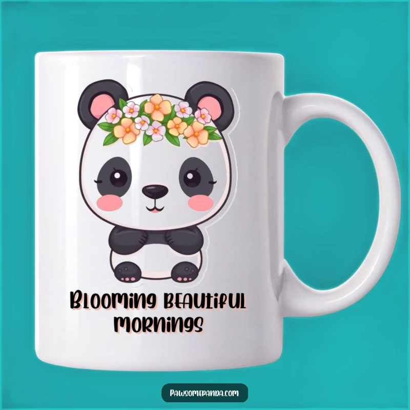 Funny Panda Flower Crown Mug: Adorable Bloom and Hilarious Charm for a Perfect Gift