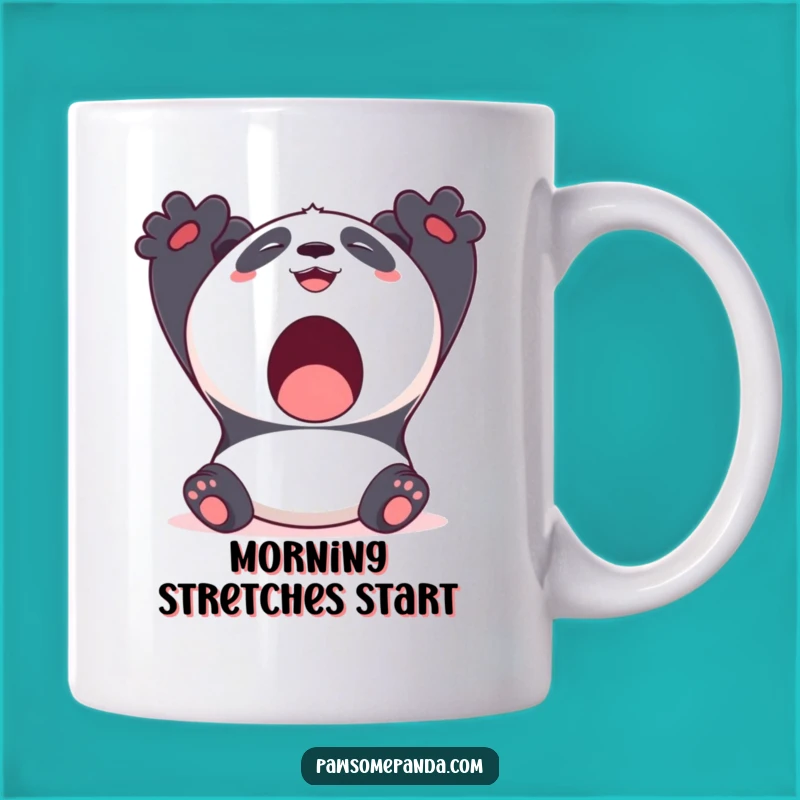 Funny Kawaii Panda Yawn Mug: Relaxing Stretch, Perfect Chill Gift