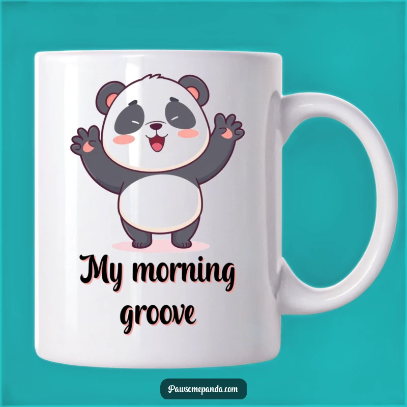 Funny Kawaii Panda Wiggle Dance Mug: Hilarious Panda Art, Perfect Funny Gift Idea