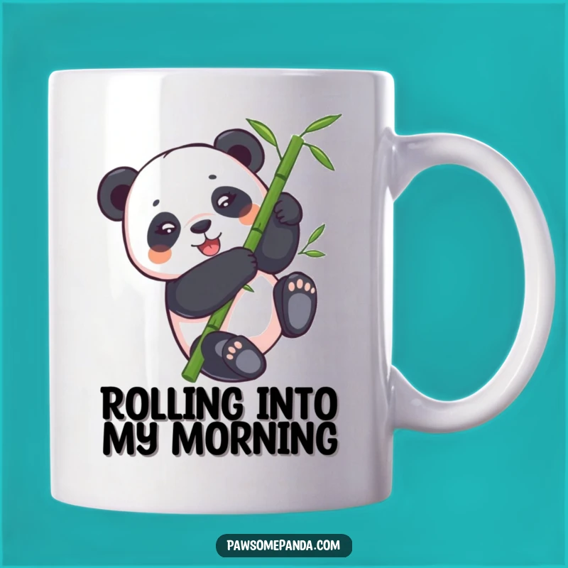 Funny Panda Bamboo Tumbling Mug - Hilarious Animal Gift for Panda Lovers
