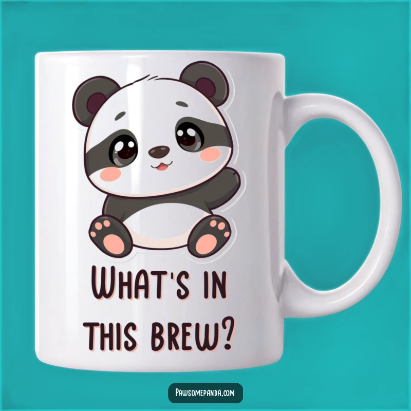Funny Curious Panda Mug: Adorable Animal Lover's Funny Gift Mug