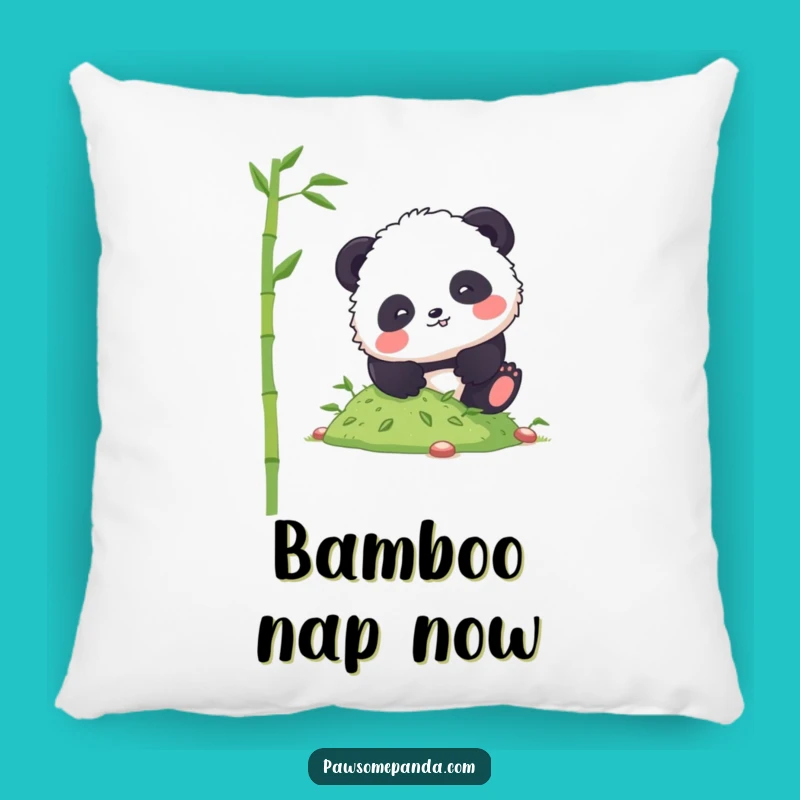 Funny Panda Tumble Pillow: Cozy and Comical Bamboo Comfort Gift