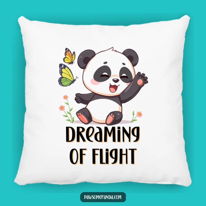 Funny Panda Butterfly Pillow: Huggable Playfulness and Cozy Comfort for Your Home