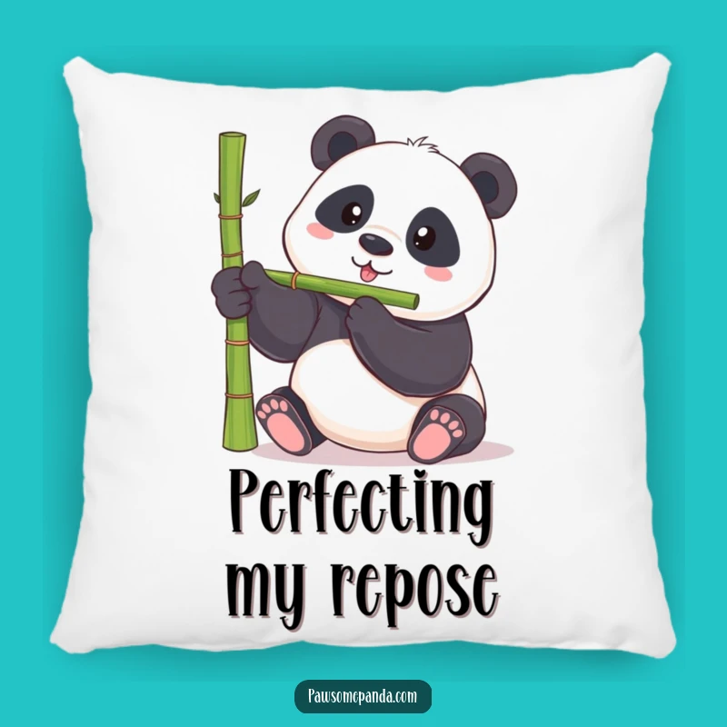 Funny Panda Balancing Act Pillow - Cozy Comfort with Hilarious Charm