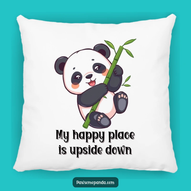 Funny Panda Bamboo Tumbling Pillow - Cozy Comfort with Hilarious Flair