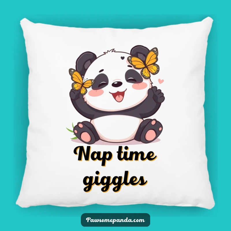 Funny Panda Butterfly Tickle Pillow - Cozy Comfort with Hilarious Cheer
