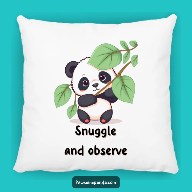 Funny Panda Fan Peek Pillow - Cozy Comfort with Hilarious Mystery