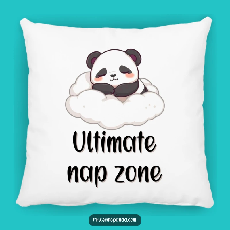 Funny Sleepy Panda Pillow: Cozy Content Cloud Cushion Gift