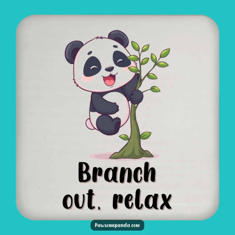 Funny Panda Climbing Coaster Set: Protect Surfaces with Smiles!