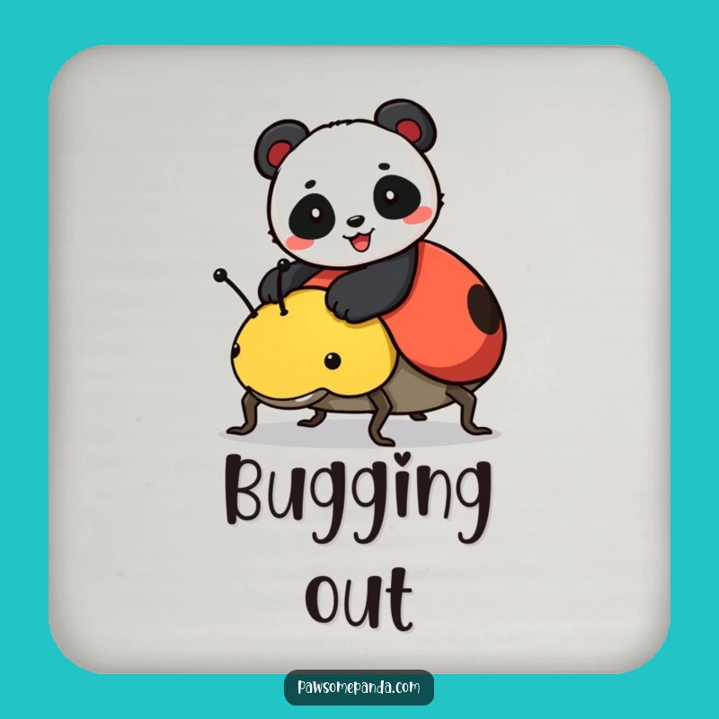 Funny Panda Ladybug Ride Coaster - Protect Surfaces with Cute Charm