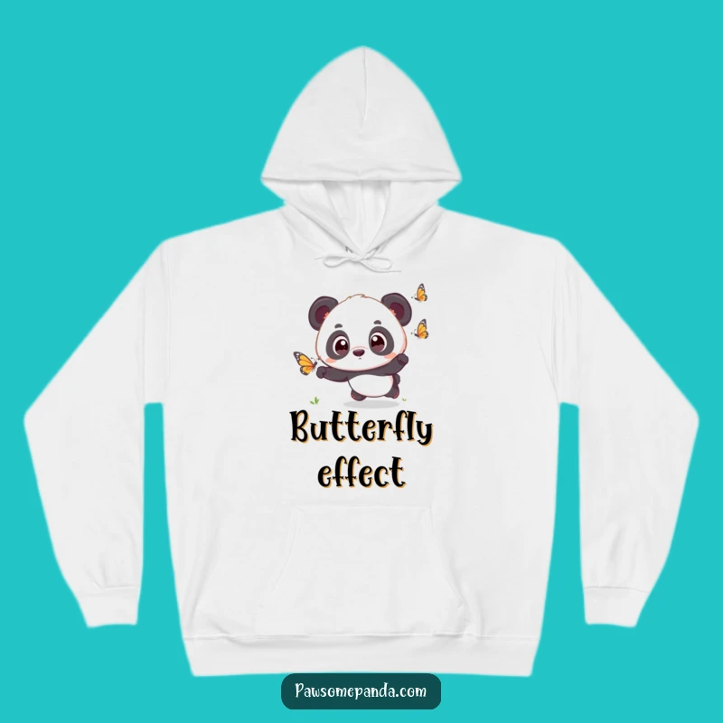 Cozy Funny Kawaii Panda Butterfly Hoodie - Warm Cute Panda Gift