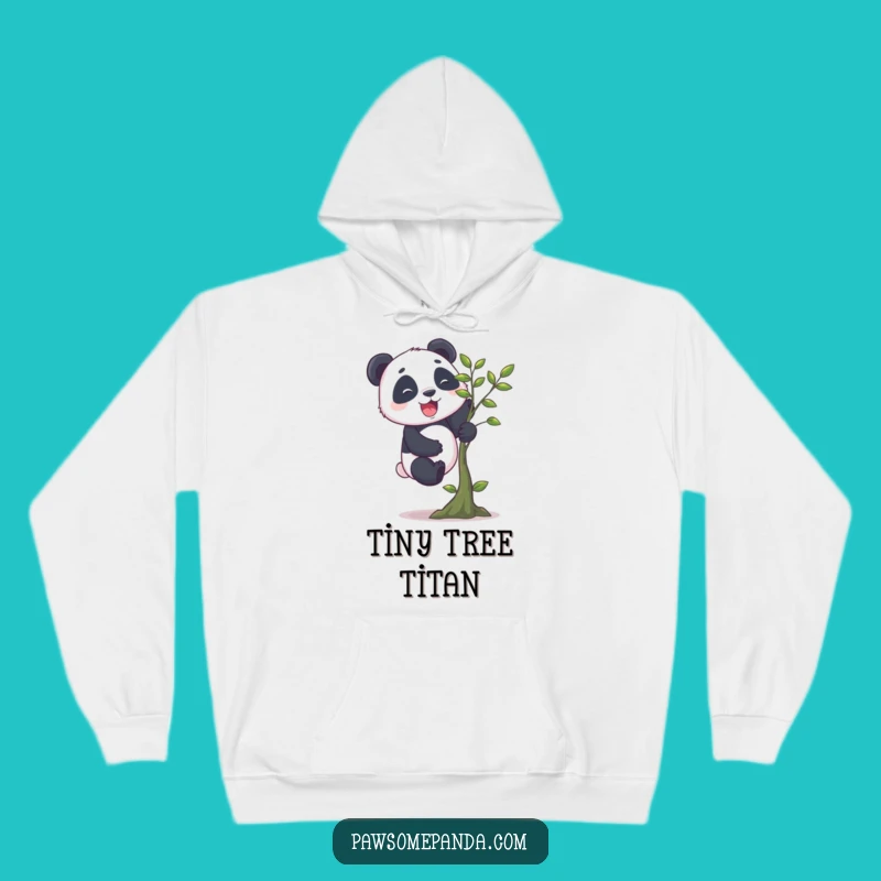 Cozy Funny Panda Climbing Hoodie: Adventure in Comfort!