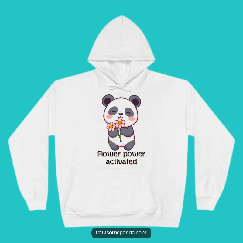 Funny Panda Flower Delight Hoodie: Cozy Up with Cute Charm