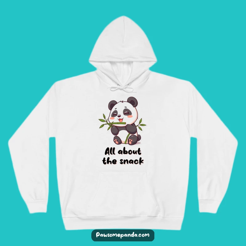Funny Cute Panda Bamboo Munching Hoodie, a Cozy Humorous Gift