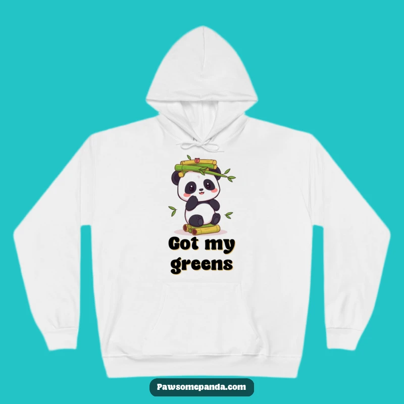 Cozy Funny Panda Bamboo Hoodie: Balancing Act Apparel, Warm Gift