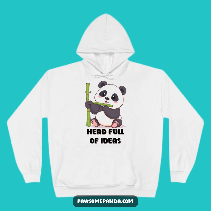 Funny Panda Balancing Act Hoodie - Cozy and Comical Chubby Bear Apparel