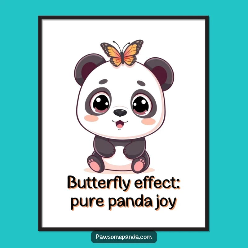 Free Printable Panda Art: Wide-Eyed Surprise Funny Downloadable Wall Decor