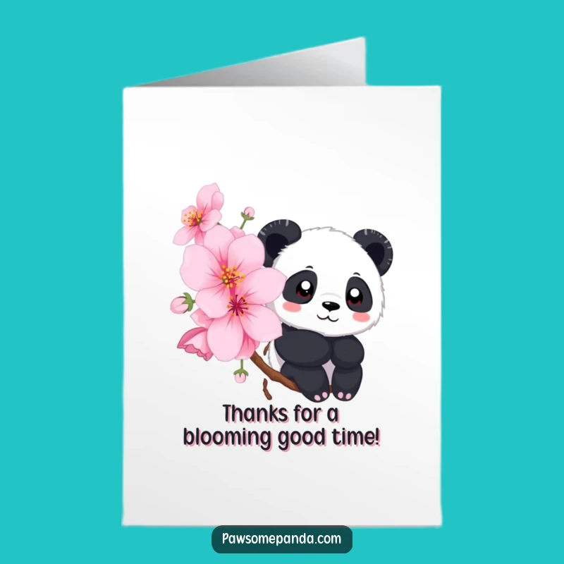 Free Printable Panda Thank You Card: Adorable DIY Gift for Sweet Appreciation