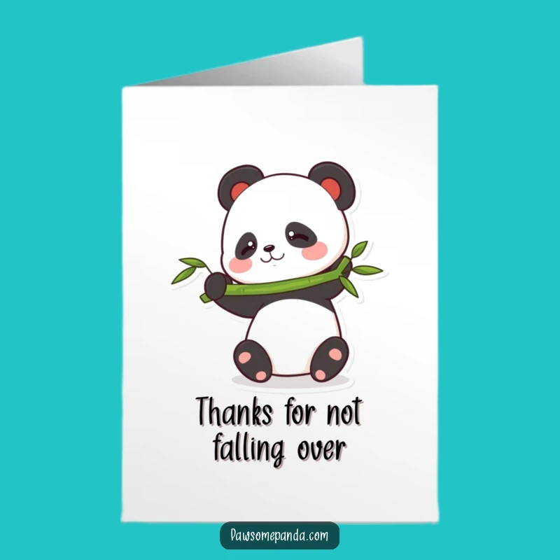 Thank You Free Printable Panda Balance Card: Cute Downloadable Gratitude