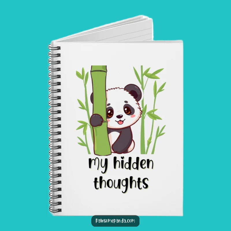 Funny Kawaii Panda Cub Peek Notebook: Journal Panda Art, Cute Funny Gift for Notes
