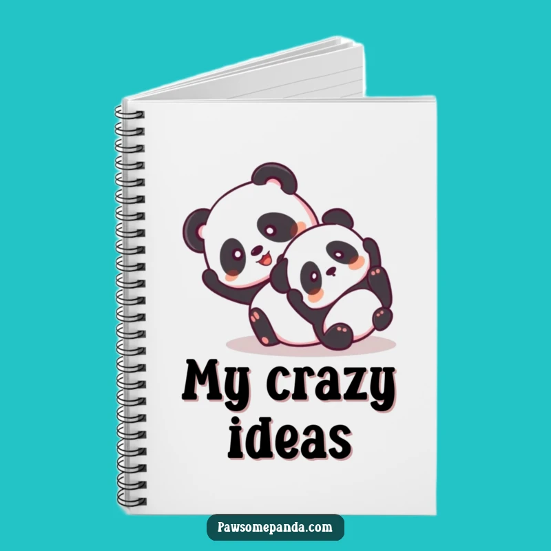 Funny Panda Tumbling Notebook - Jot Down Giggles Gift