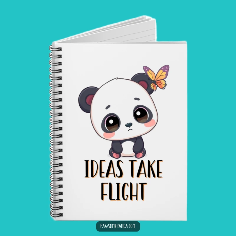 Funny Panda Wonder Notebook - Butterfly Journal, Ideal Funny Gift for Writers!