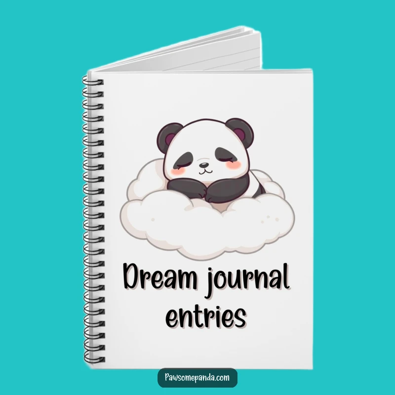 Funny Sleepy Panda Notebook: Content Journal For Dreamers Gift