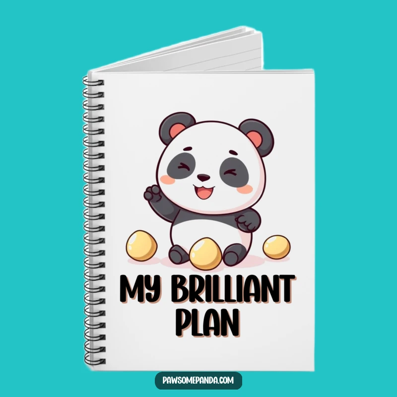 Funny Panda Juggling Notebook: Jot Down Ideas with a Smile!