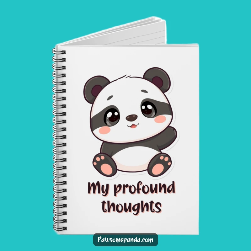 Funny Curious Panda Notebook: Jot Down Your Thoughts with Charm