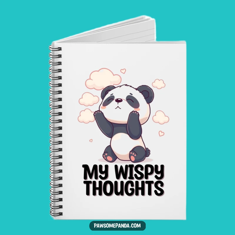 Funny Panda Cloud Notebook - Jot Down Dreams Gift