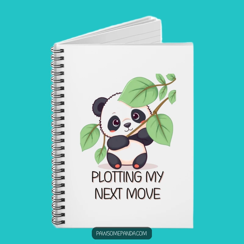 Funny Panda Fan Peek Notebook - Jot Down Ideas with Hilarious Intrigue