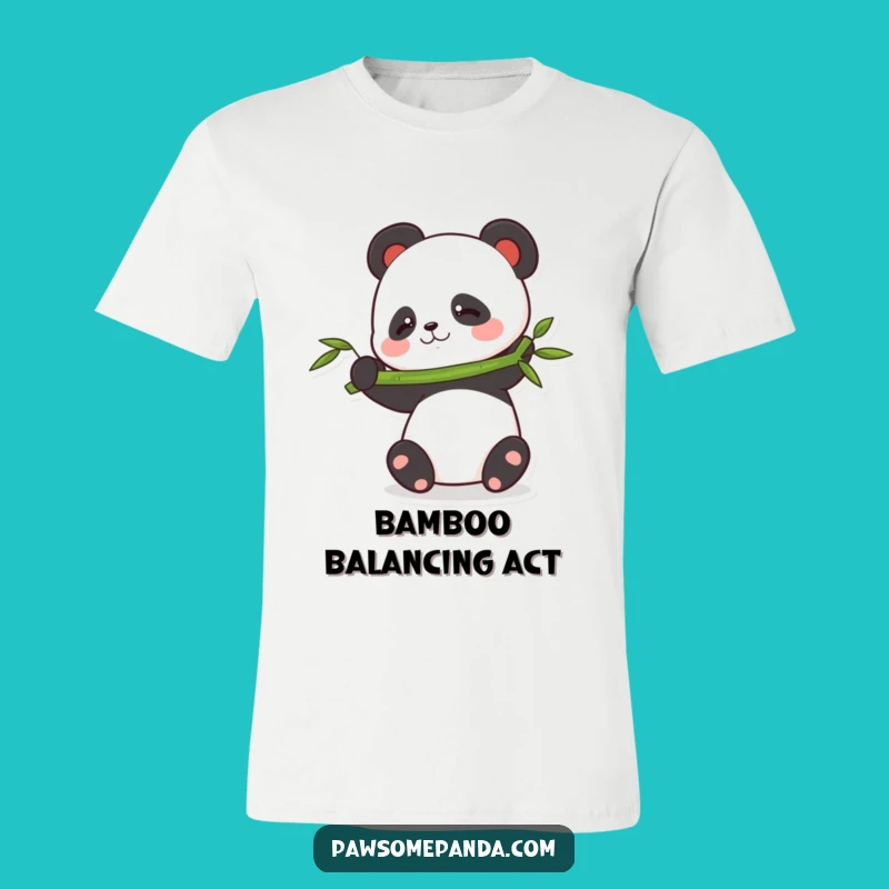 Funny Balancing Panda T-Shirt: Life's A Balancing Act