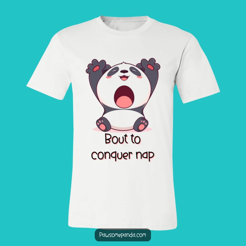 Funny Kawaii Panda Yawn T-Shirt: Cozy Stretch, Ideal Relaxing Funny Gift
