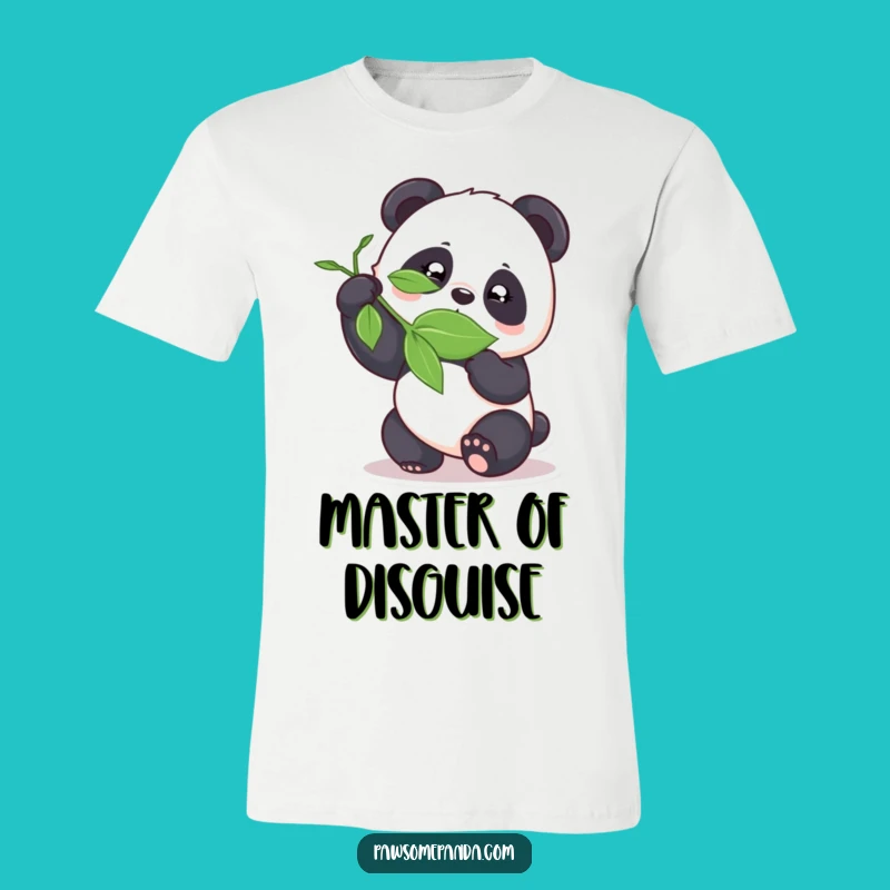 Funny Panda Bamboozling Leaf T-Shirt - Cheeky & Hilarious Panda Tee!