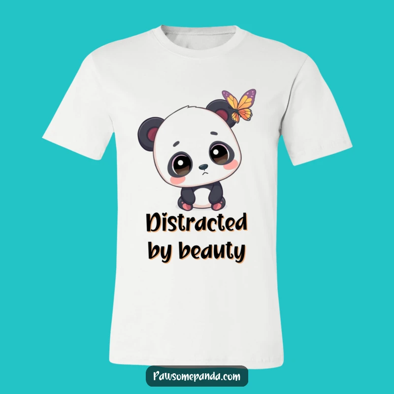 Funny Panda Butterfly T-Shirt - Whimsical Cartoon Tee, Ideal Funny Gift!