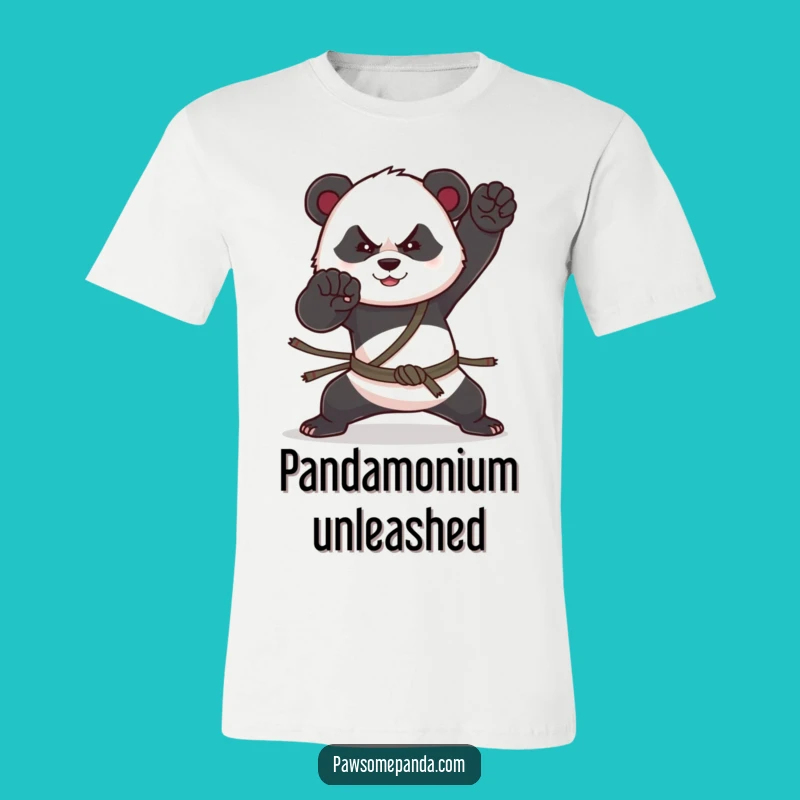 Funny Panda Kung Fu T-Shirt - Bold Martial Arts Tee, Ideal Funny Gift!