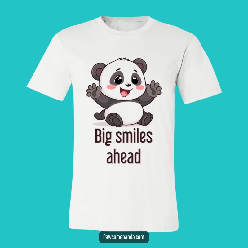 Funny Panda Waving T-Shirt: Spread Smiles with Adorable, Hilarious Style