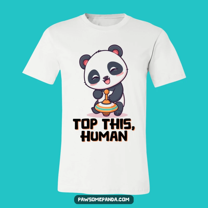 Funny Panda Balancing Tee: Playful Fun Graphic Shirt!
