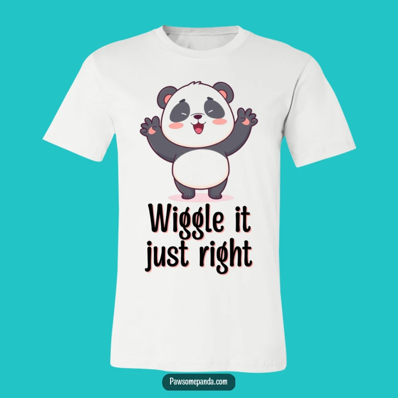 Funny Kawaii Panda Wiggle Dance T-Shirt: Comical Panda Shirt, Ideal Funny Gift for Lovers